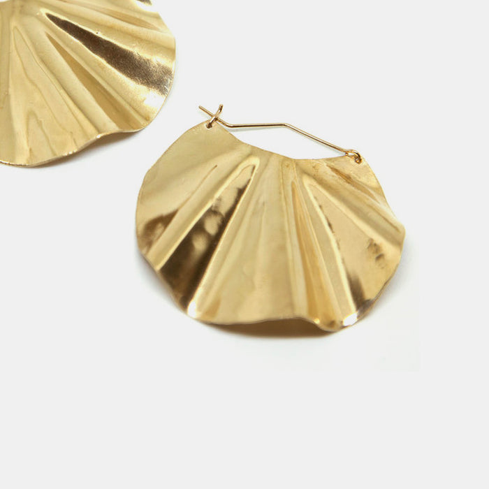 Slantt Petite Dani Earrings are beautiful brass hoops and the perfect statement earrings - Collyer's Mansion