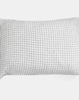 Linen Standard Pillowcase, black check