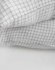 Linen Standard Pillowcase, black check, Pillowcase, Linge Particulier, Collyer's Mansion - Collyer's Mansion