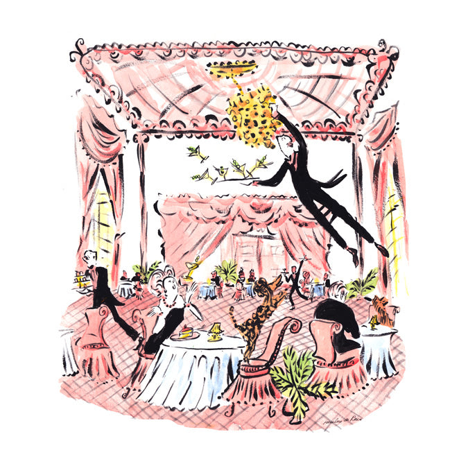 Swinging from the Chandelier Print