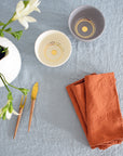 Linen Tablecloth, scandinavian blue