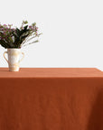 Linen Tablecloth, sienna