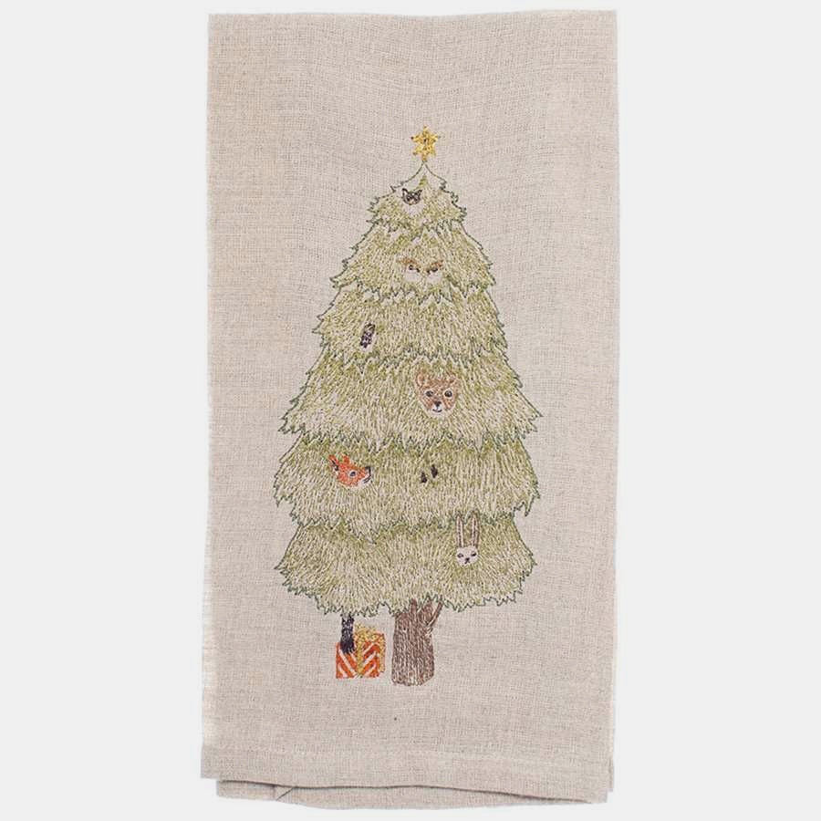 Peek-a-Tree Tea Towel
