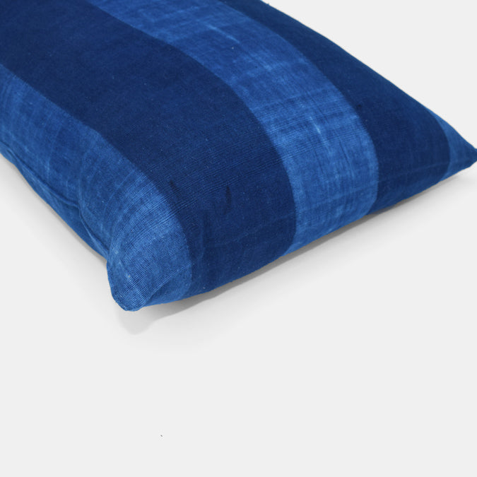 Tensira Blue Stripe Lumbar Throw Pillow at Collyer's Mansion