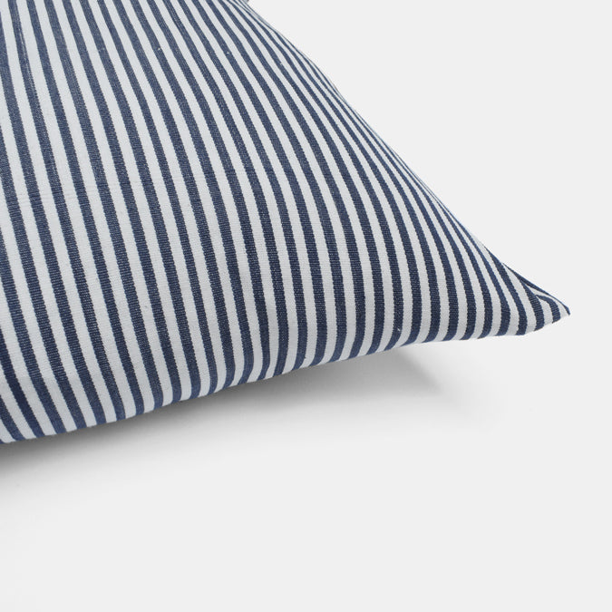 tensira blue stripe lumbar pillow at Collyer's Mansion
