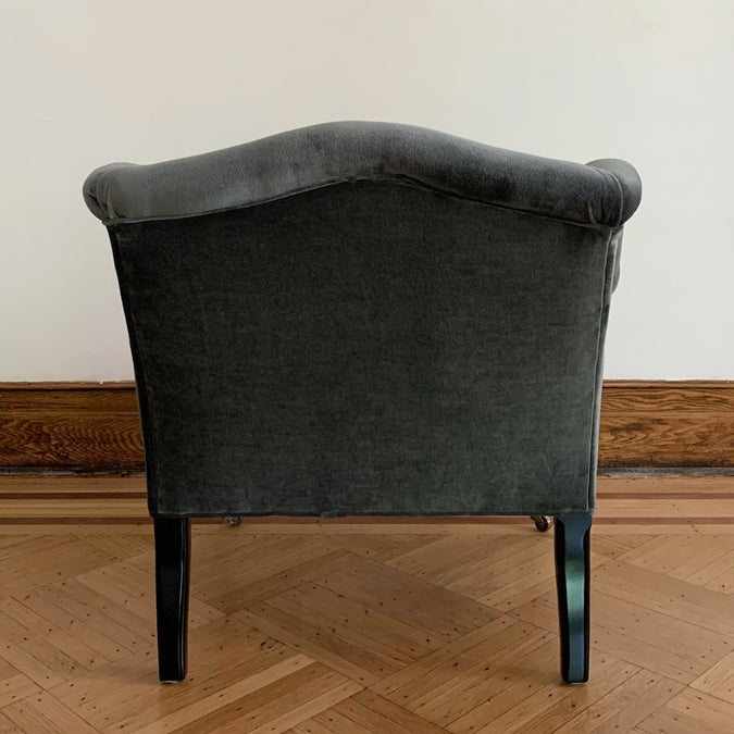 Bog Chair in Matteo Dark Grey