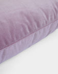 McKenzie Lilac Velvet Pillow, lumbar