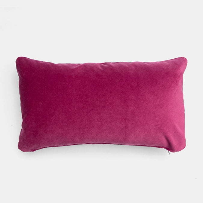 Winthrop Blossom Velvet Pillow, lumbar