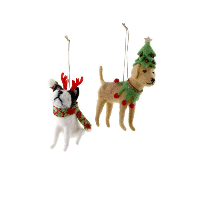 Felt Dog Friends Ornament, assorted