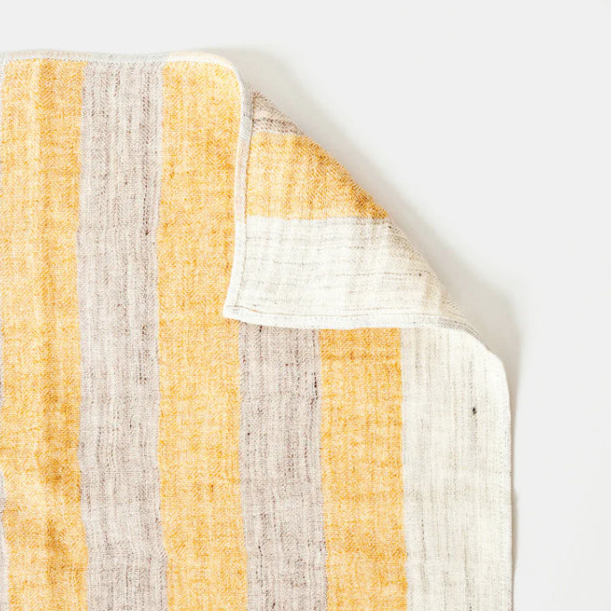 Yellow Square Linen Blend Napkin