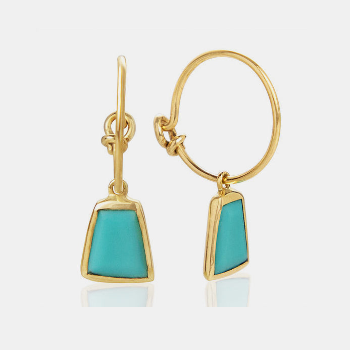 Turquoise Hoop Earrings