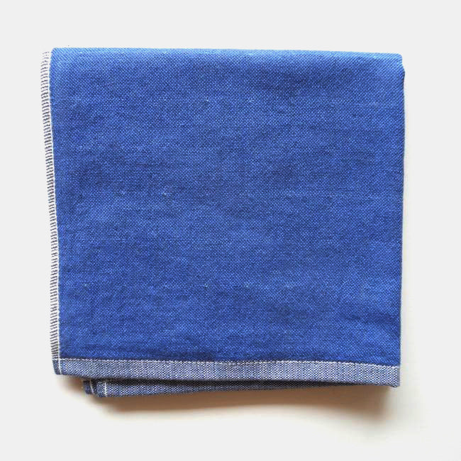 Blue Yoshii Chambray Washcloth Towel