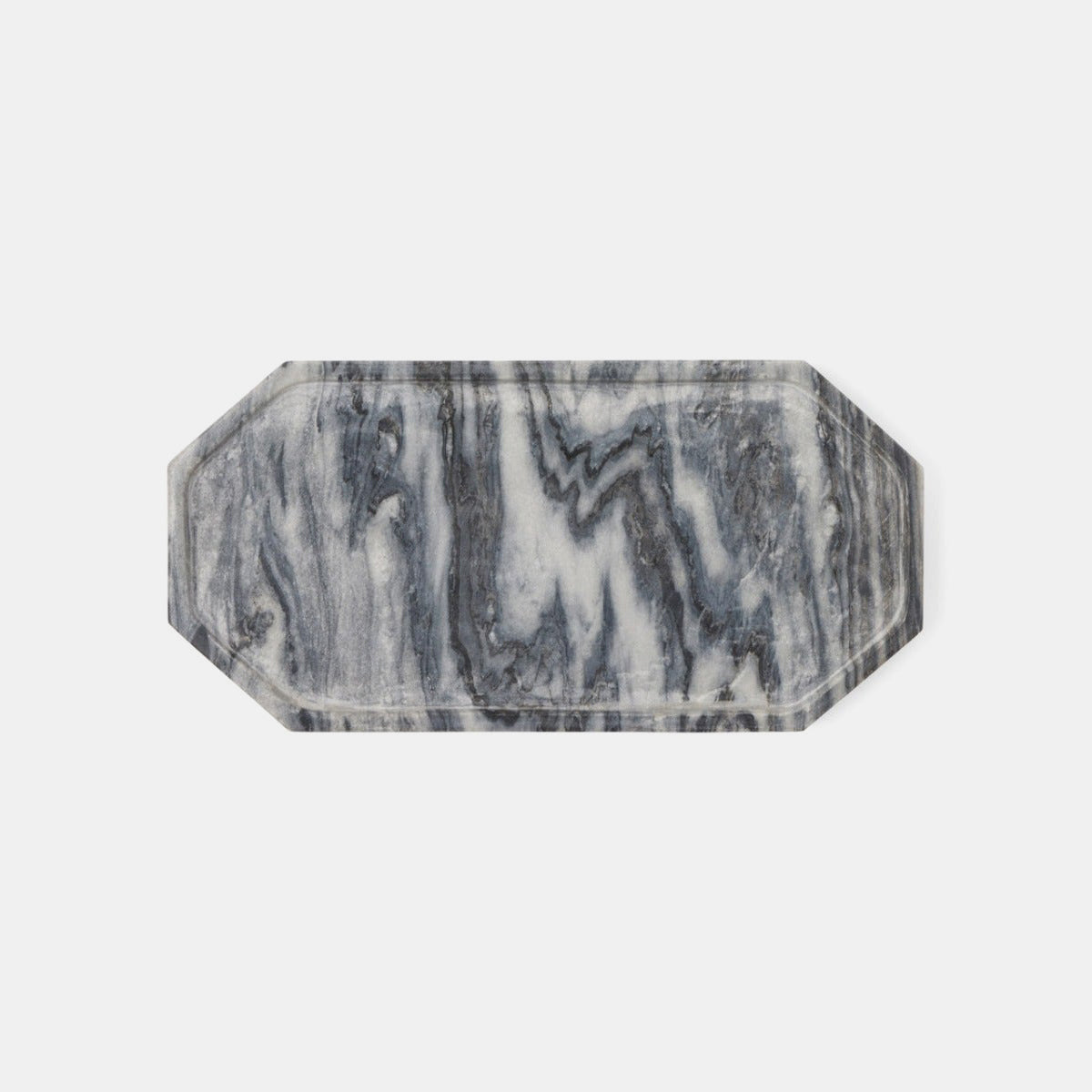 Alia Grey Marble Platter