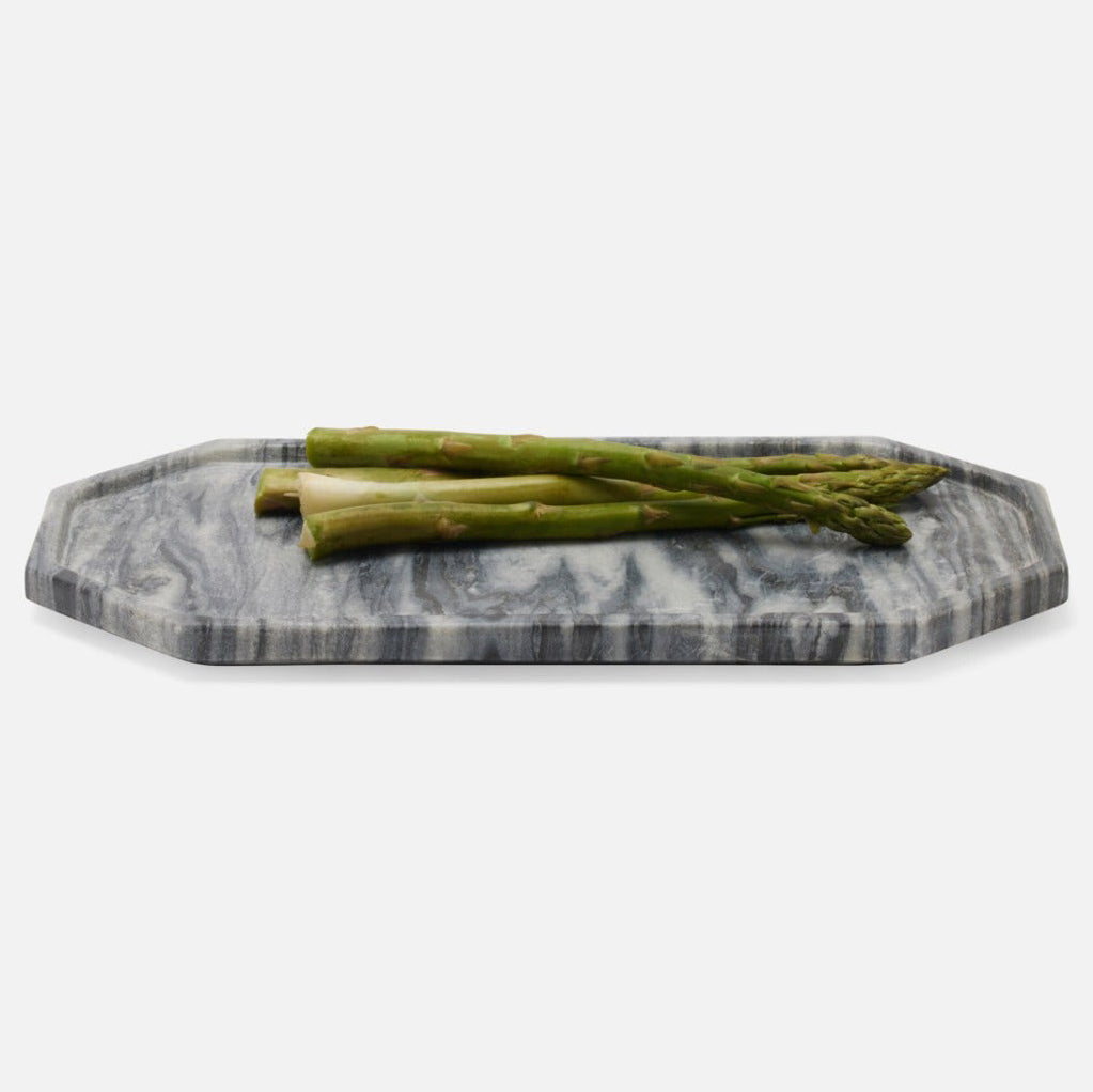 Alia Grey Marble Platter