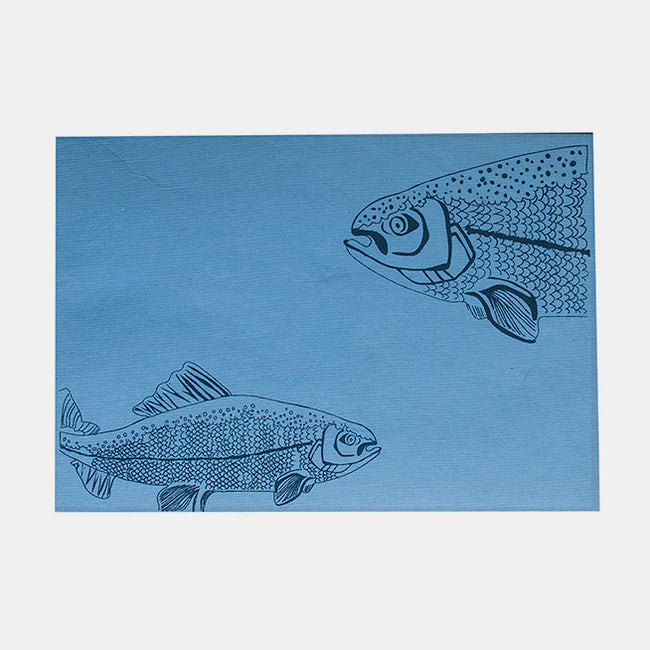 Salmon Greeting Card