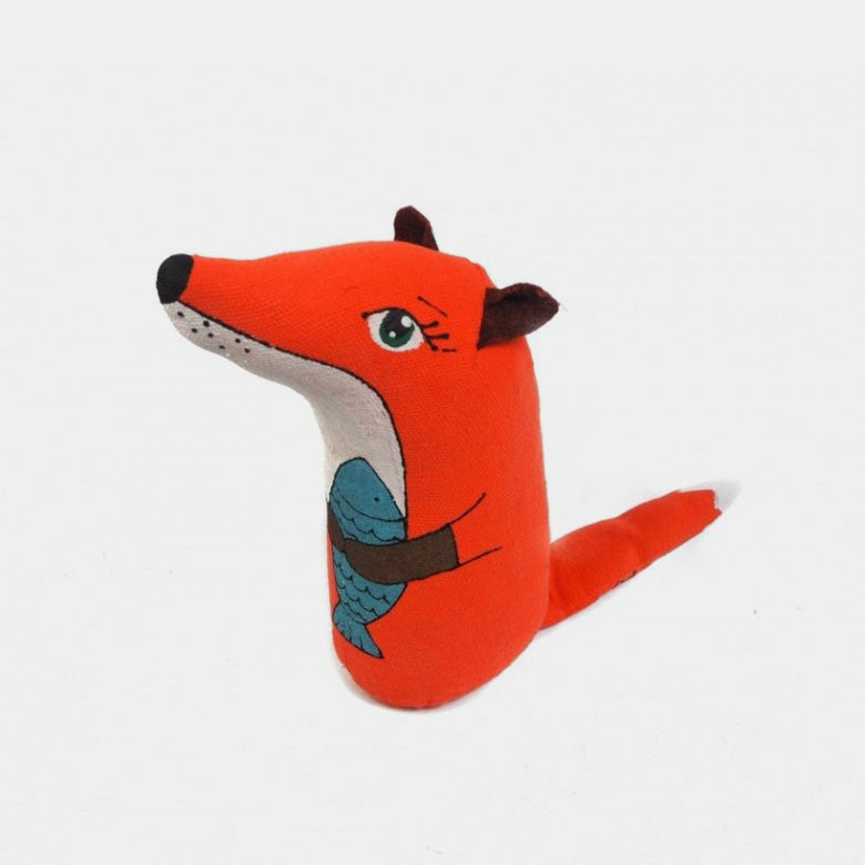 Fox with Fish Toy