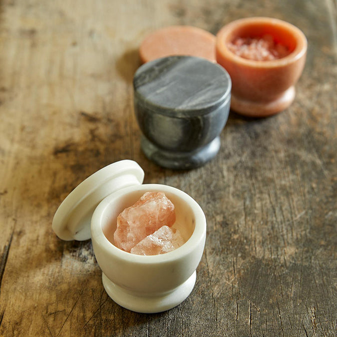 White Marble Lidded Cellar