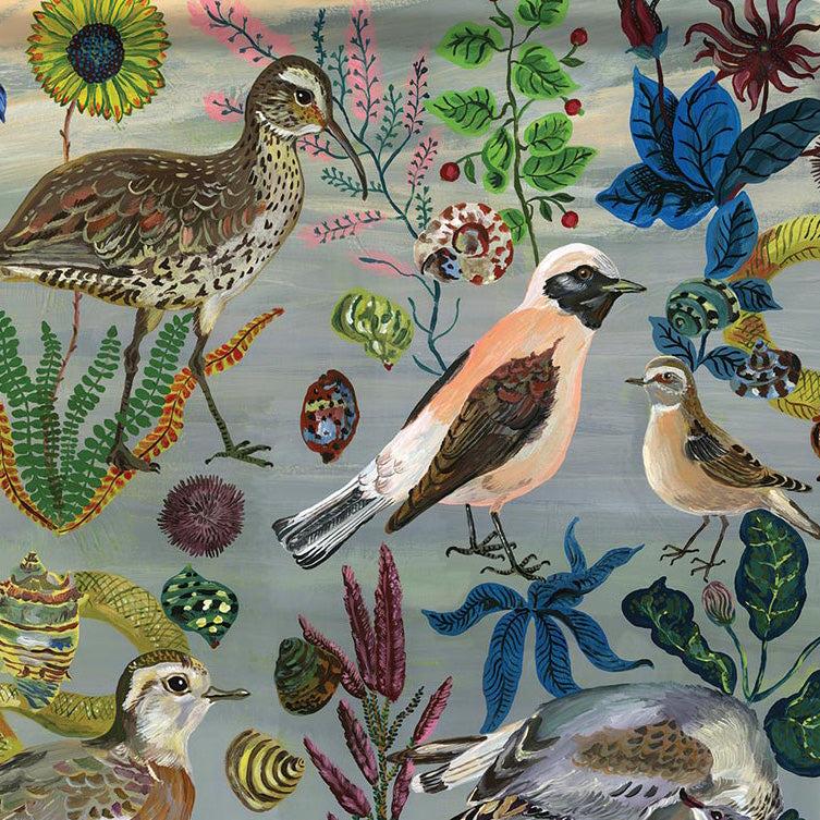 Birds in Dunes Square Tray