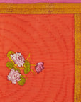 Tea Flower Orange Quilt, baby