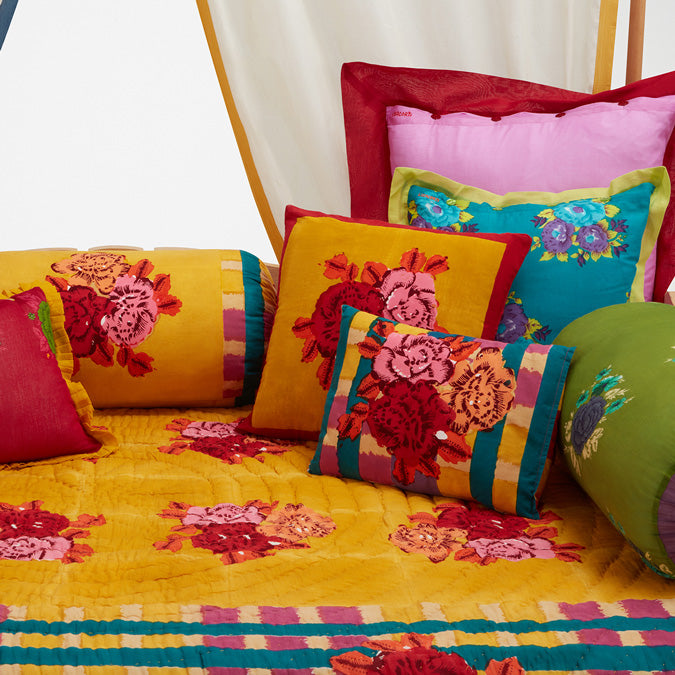 Ankara Mustard Baby Pillow