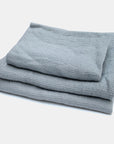 Linen Waffle Hand Towel, blue grey