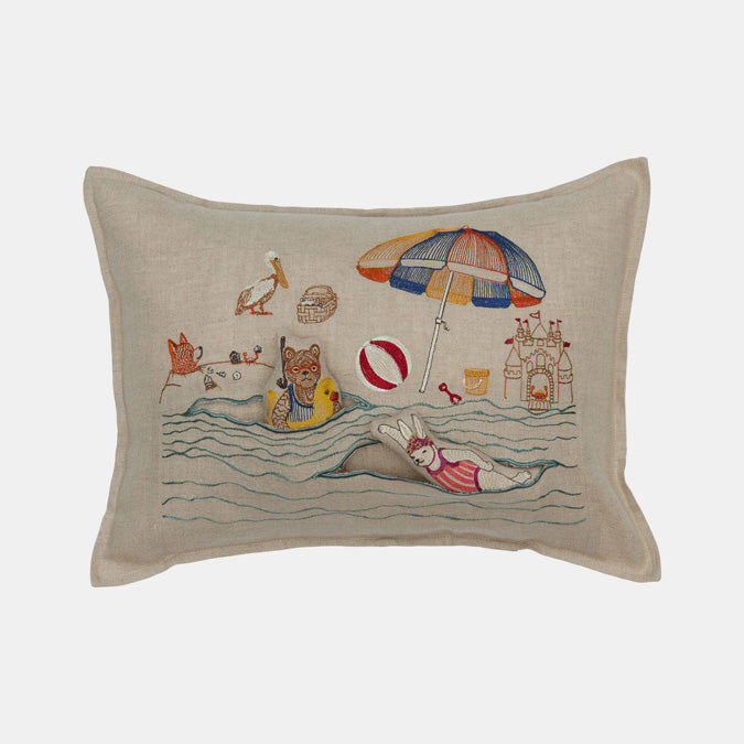 Day at the Beach Pocket Pillow, lumbar