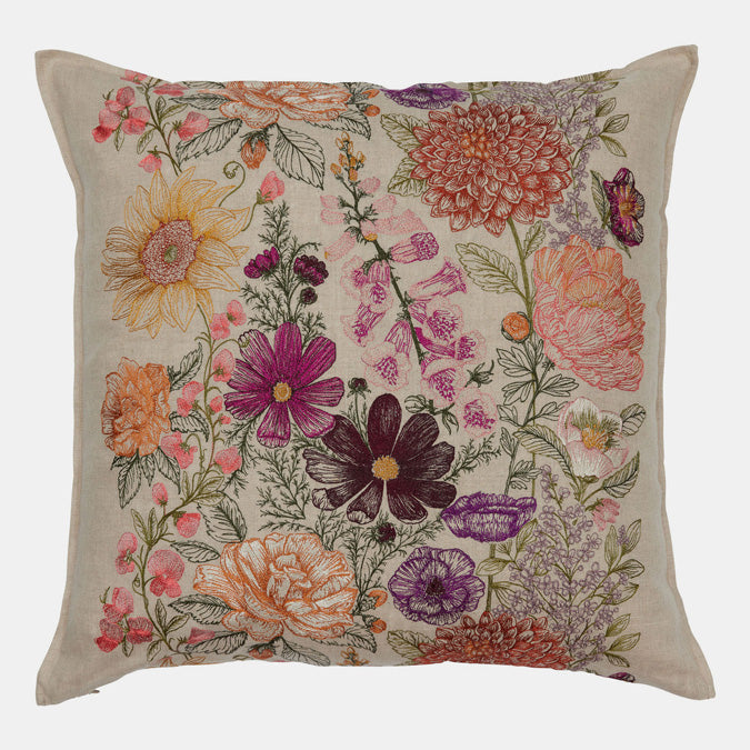 Paradise Garden Pillow, square