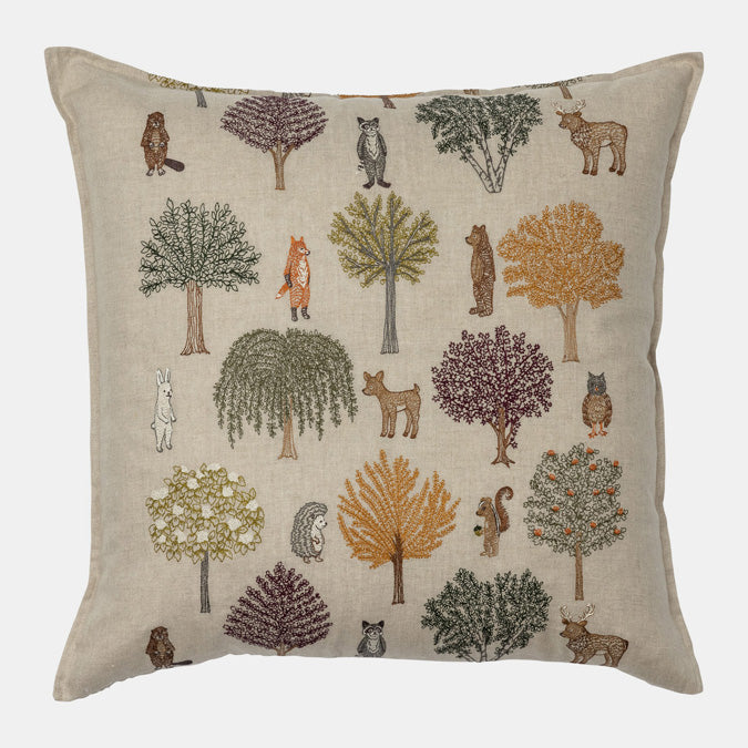 Fall Gathering Pillow, square