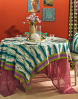 Flame Veronese Cotton Tablecloth