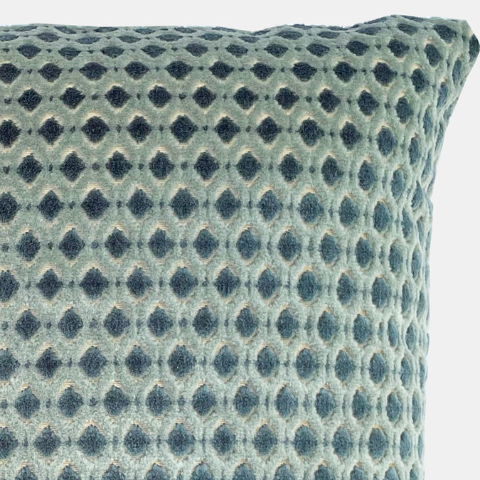 Morris Sky Velvet Pillow, square