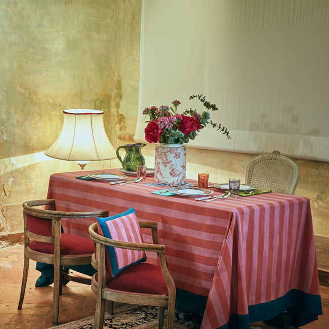 Nizam Pink Rust Tablecloth