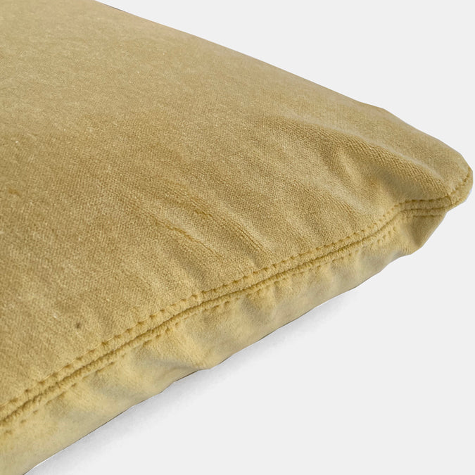 Sanibel Ginger Velvet Pillow, lumbar