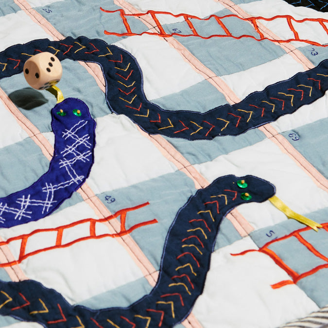 Snakes and Ladder Baby Quilt
