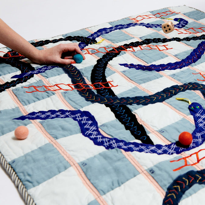 Snakes and Ladder Baby Quilt