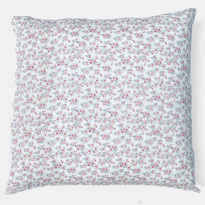 Linen Euro Pillowcase, summer flower