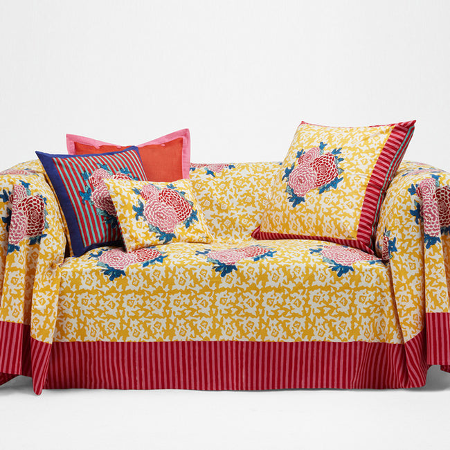 Arabesque Gold Pillow, 24in square