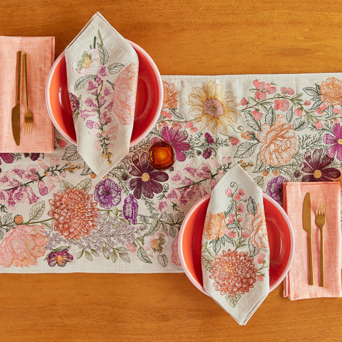 Paradise Garden Table Runner