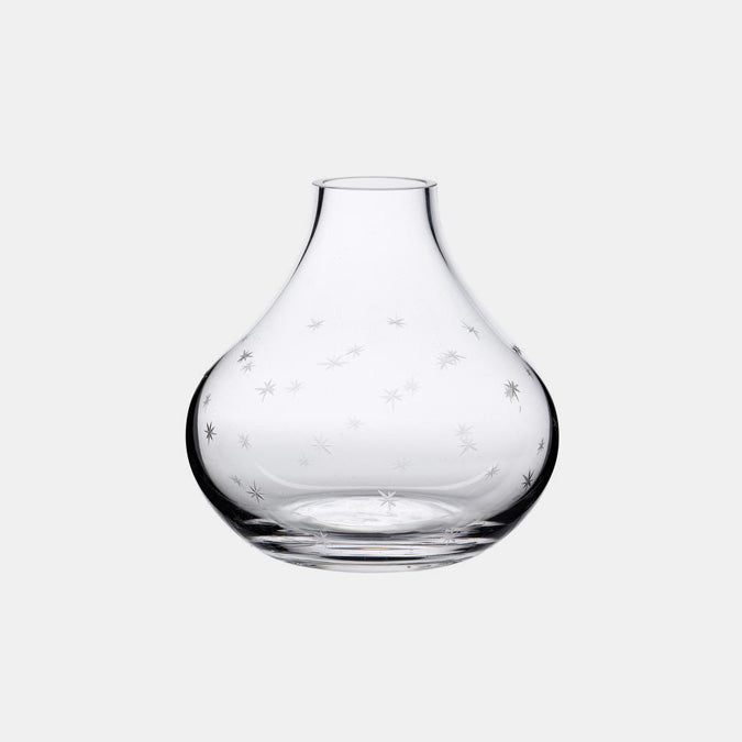 Small Crystal Vase with Stars