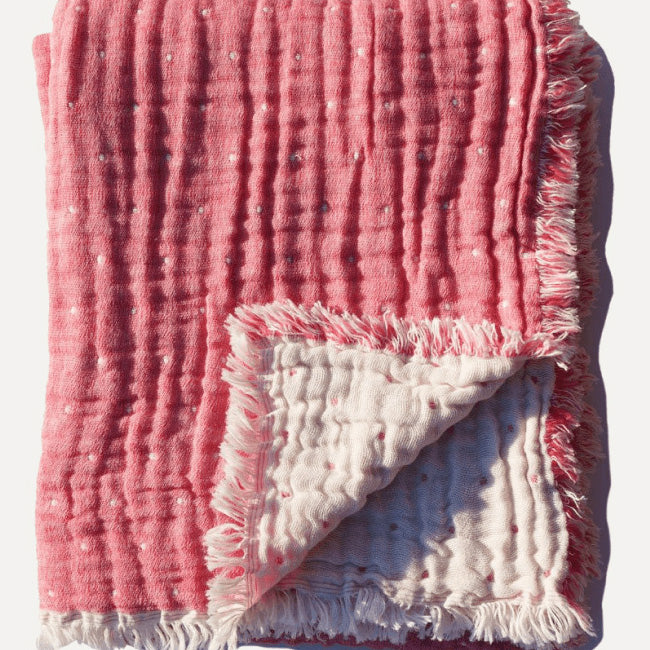 Cozi Throw, tulip pink
