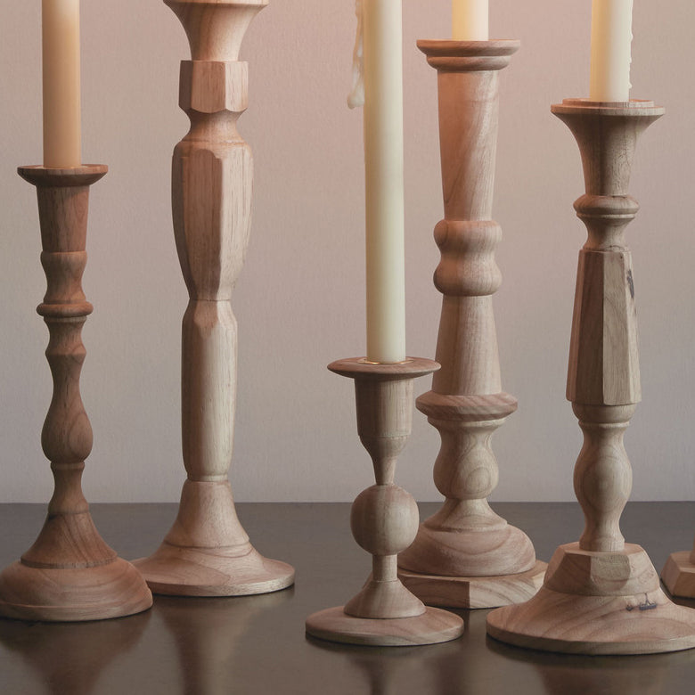 No. 6 Hardwood Candlestick