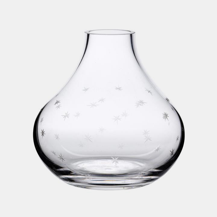 Small Crystal Vase with Stars