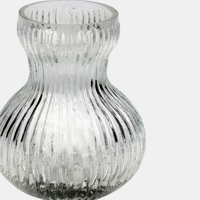 Clear Hourglass Tiny Glass Vase