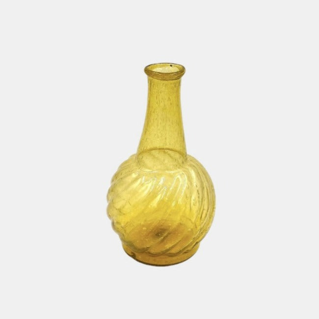 Yellow Small Glass Vase